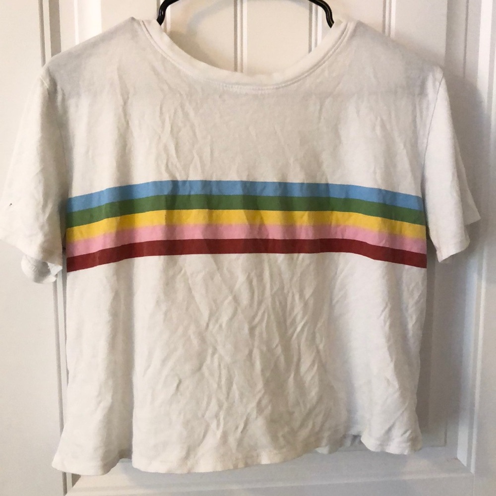 SO Rainbow Crop Top